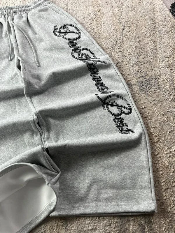 Vintage Joggers Holgados Gris Negro Bordados Y2K Talla M – photo 4